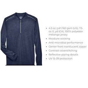 Core365 Men's Navy Lightweight Jacket